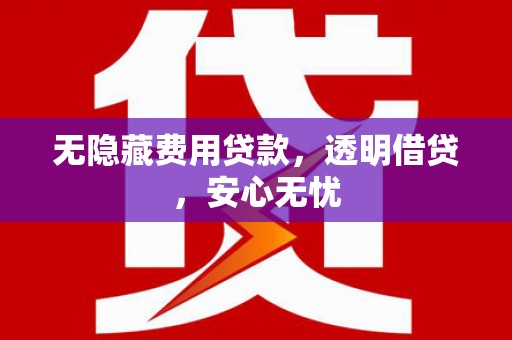 宝鸡无隐藏费用贷款，透明借贷，安心无忧
