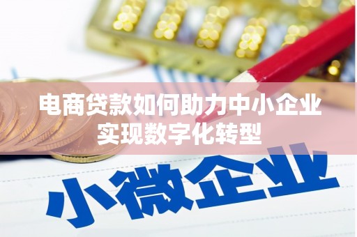宝鸡电商贷款如何助力中小企业实现数字化转型