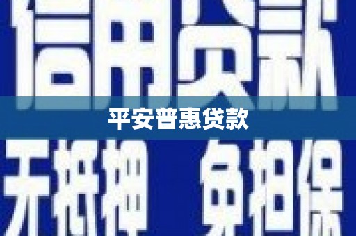 宝鸡平安普惠贷款