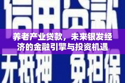 宝鸡养老产业贷款，未来银发经济的金融引擎与投资机遇
