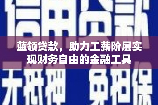 宝鸡蓝领贷款，助力工薪阶层实现财务自由的金融工具