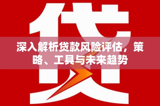 宝鸡深入解析贷款风险评估，策略、工具与未来趋势