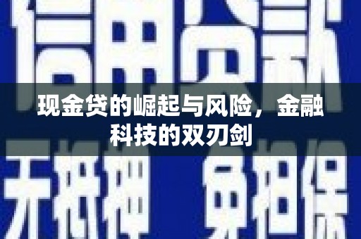 宝鸡现金贷的崛起与风险，金融科技的双刃剑
