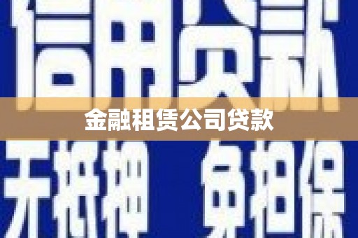宝鸡金融租赁公司贷款