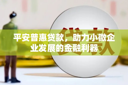 宝鸡平安普惠贷款，助力小微企业发展的金融利器