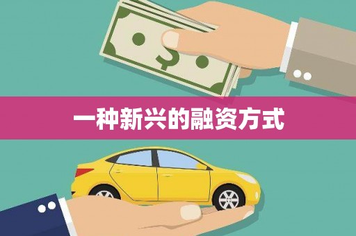宝鸡一种新兴的融资方式